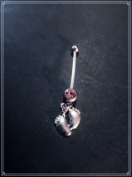 Piercing nombril pour femme enceinte . a l'unité