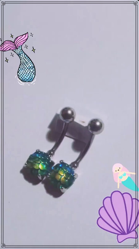 Piercing nombril sirène à l'unité