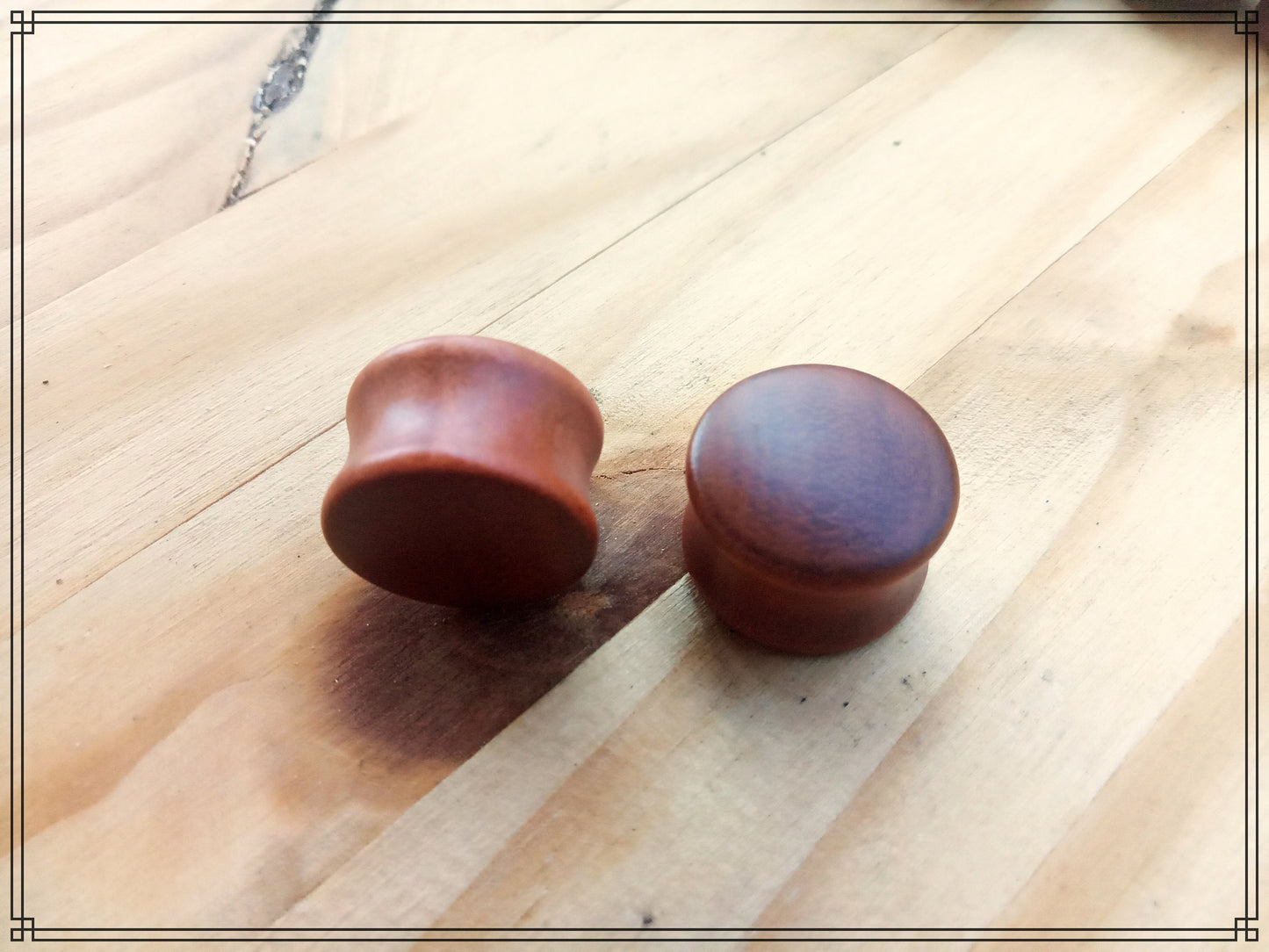 Ecarteur oreille plug en bois type 02 à l'unité