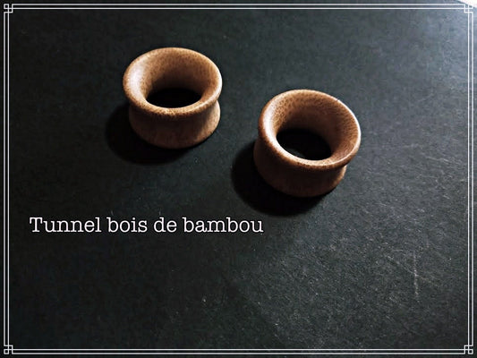 Plug tunnel écarteur bambou