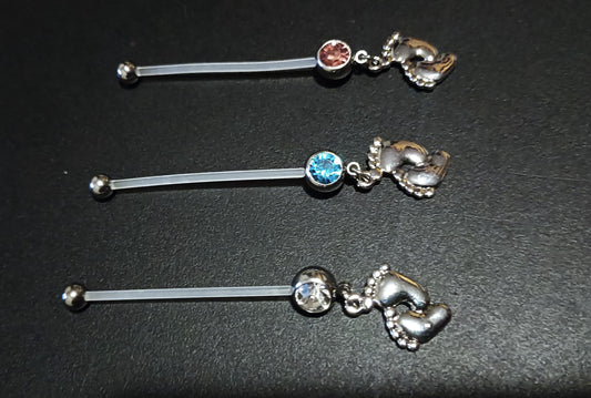 Piercing nombril pour femme enceinte . a l'unité