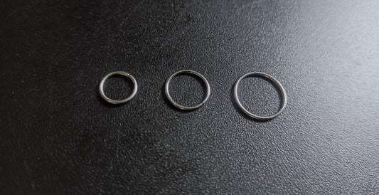 Piercing anneaux et créoles en 0,8mm acier chirurgical 316L