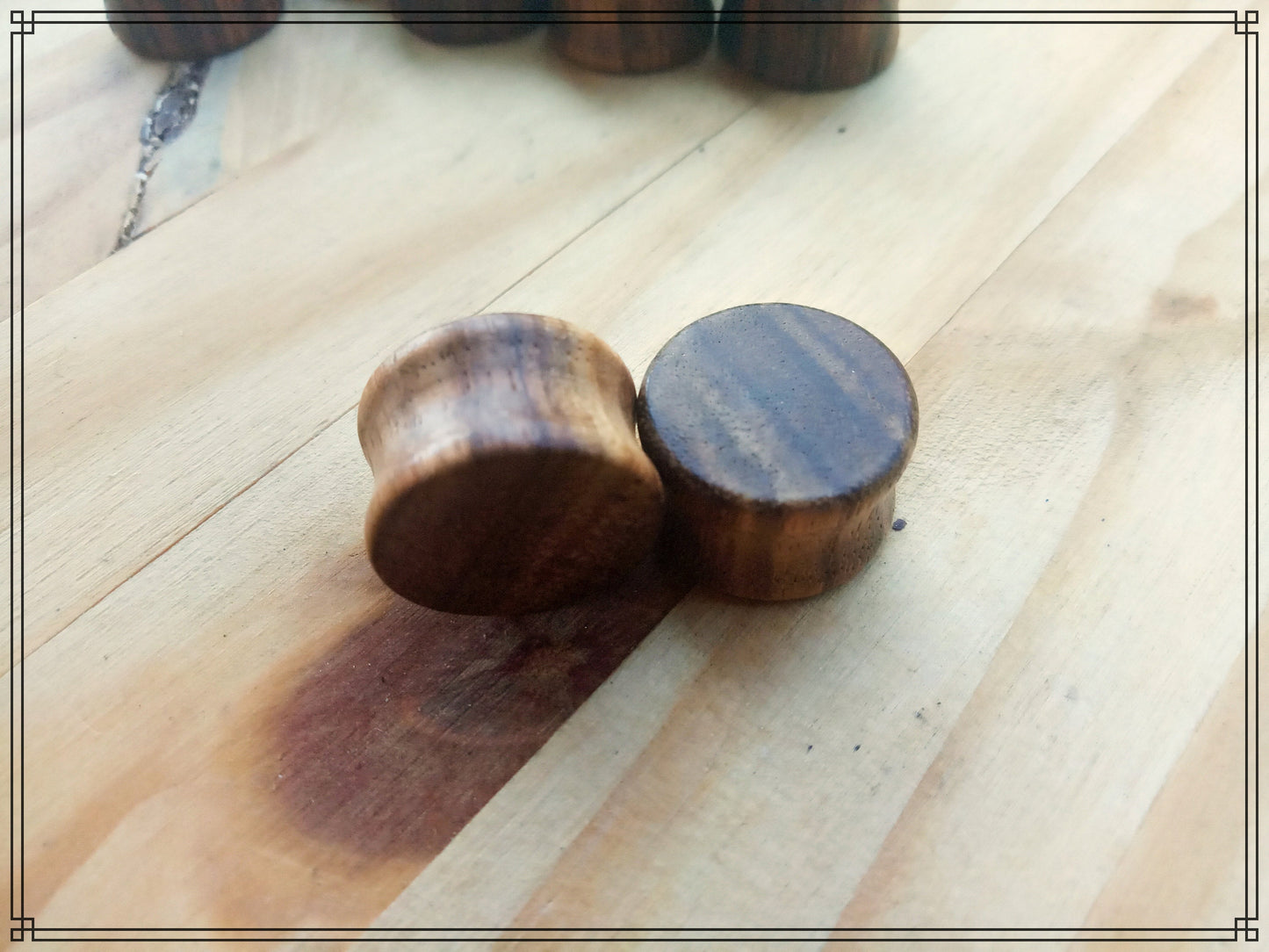 Plug oreille écarteur en bois Type 01 à l'unité