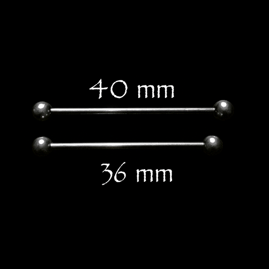 Piercing barre - barbell industriel oreille barre en acier chirurgical 316L