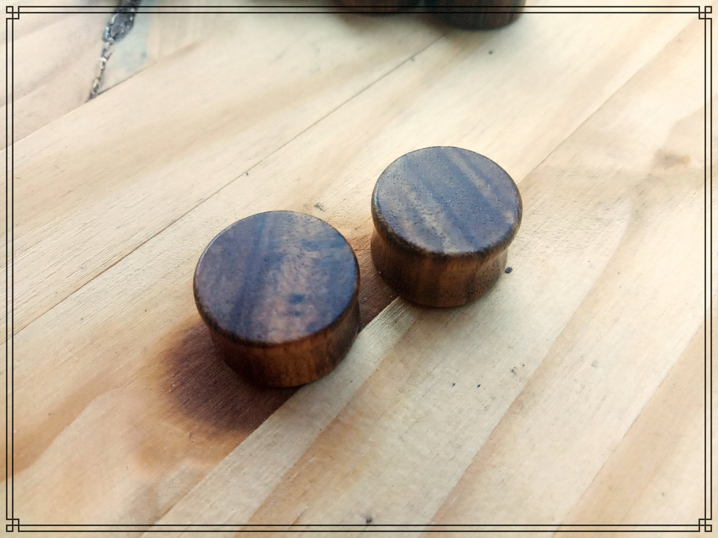 Plug oreille écarteur en bois Type 01 à l'unité