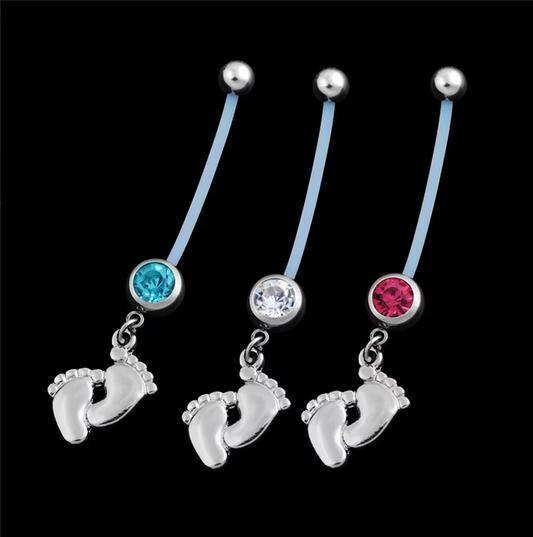 Piercing nombril pour femme enceinte . a l'unité