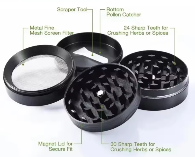 Grinder broyeur d'épices en acier noir